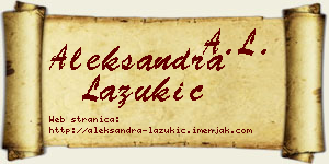 Aleksandra Lazukić vizit kartica